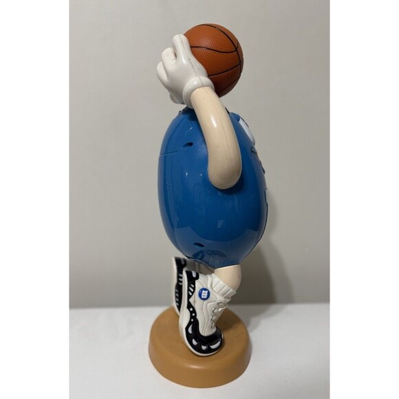 M&Ms Candy Dispenser Blue Basketball Player Vintage Rare 34cm Mars Inc - Picture 5 of 5